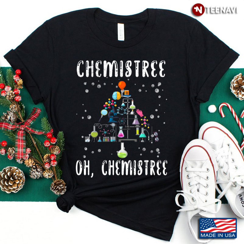 Oh Chemistree Xmas Chemistree Pun Science Chemistry Xmas Gift