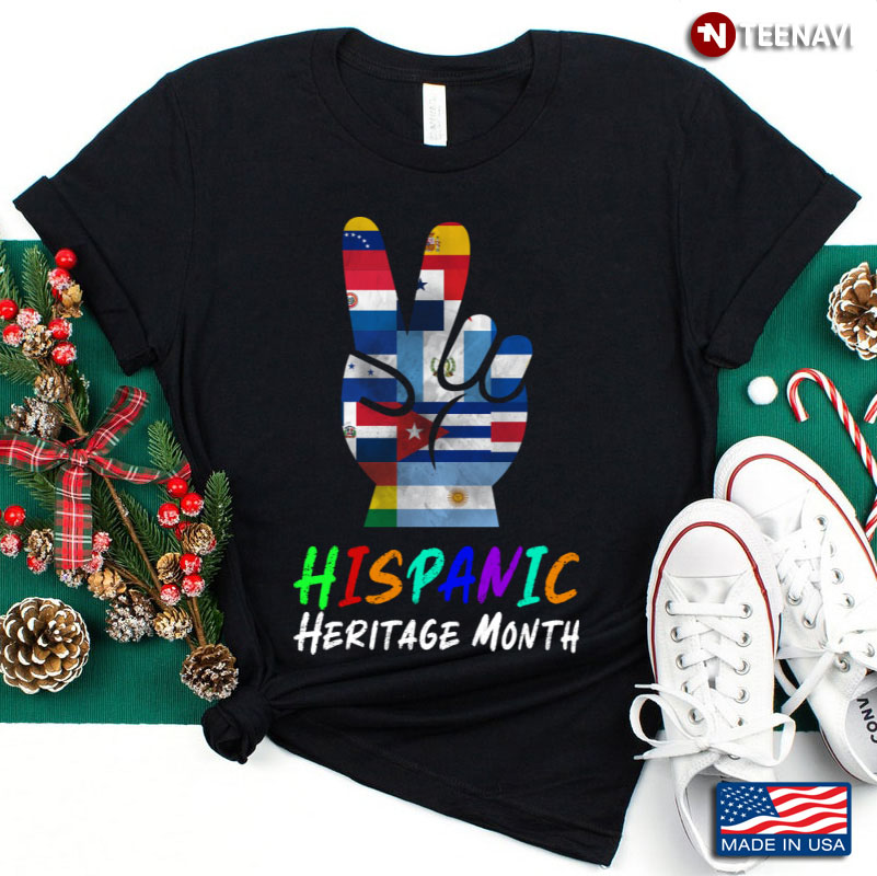 Hispanic Heritage Month Sunflower Latino Countries Flags
