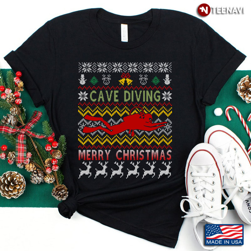 Cave Diving Merry Christmas Scuba Diving Lover