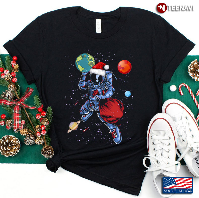 Astronaut Santa With Christmas Presents Space Humor Gifts