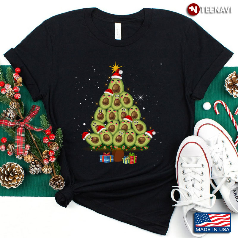 Avocado Christmas Tree Ugly Xmas Sweater Funny Vegan Gifts