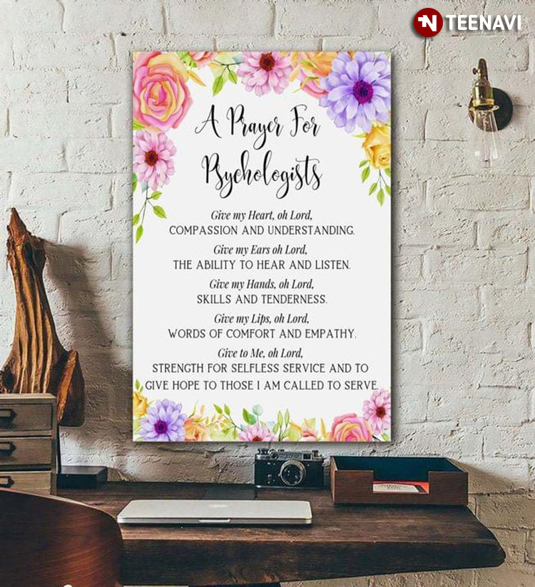 Floral Theme A Prayer For Psychologists