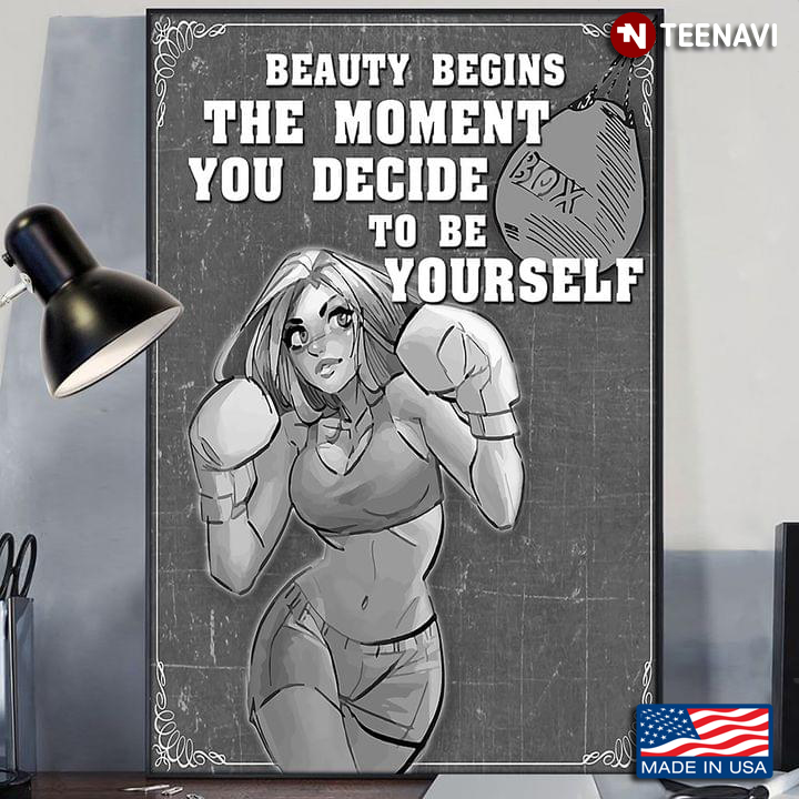 Vintage Female Boxer Beauty Begins The Moment You Decide To Be Yourself