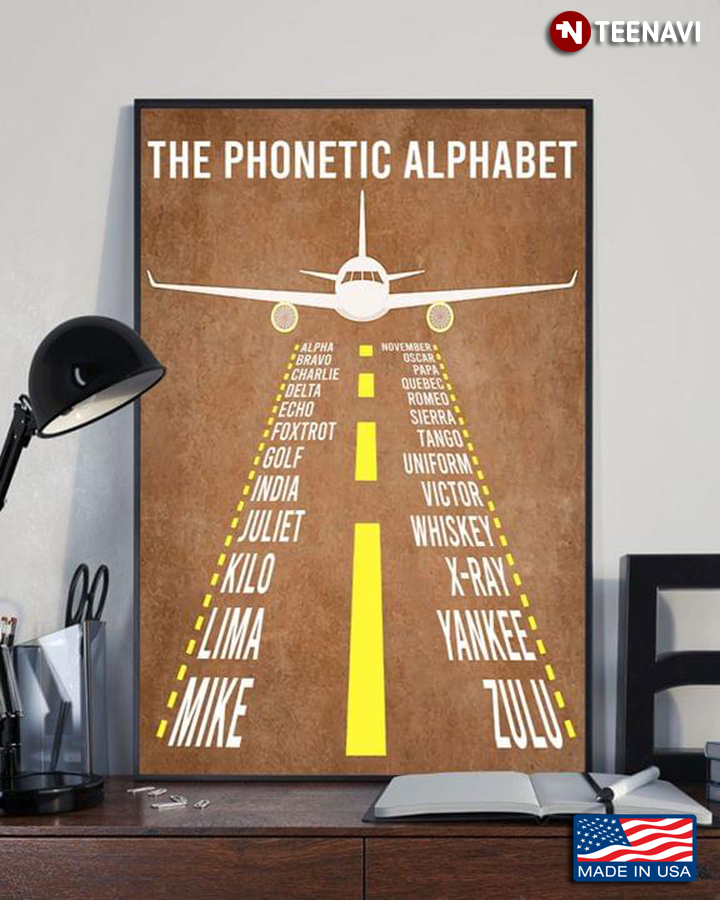 Vintage Airplane The Phonetic Alphabet