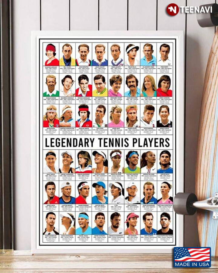 Legendary Tennis Players With Images And Information