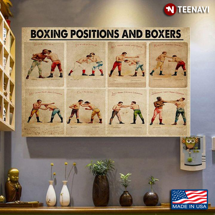 Vintage Boxing Positions And Boxers