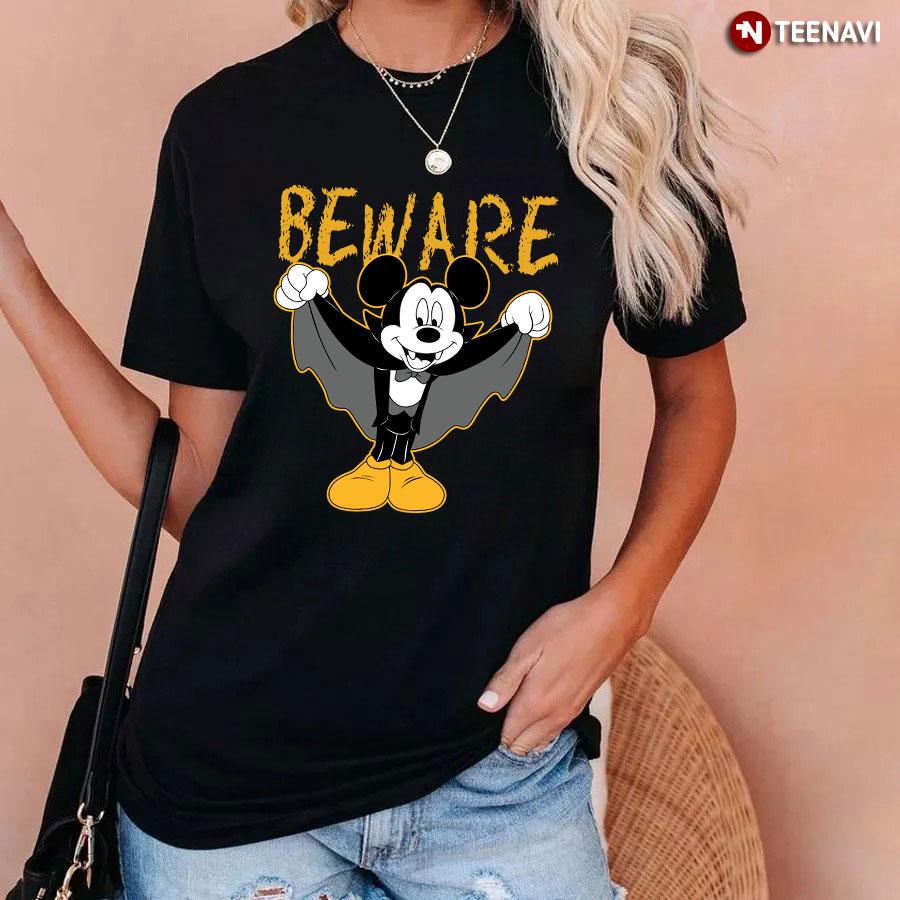 Beware Mickey Mouse Vampire for Halloween T-Shirt