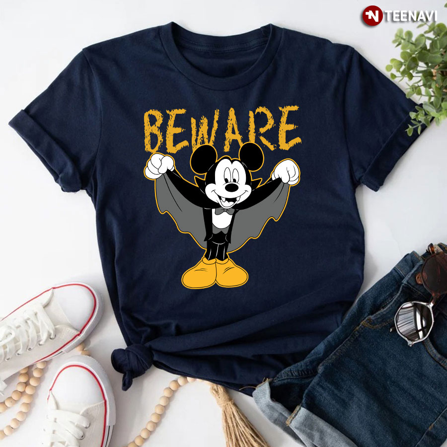 Beware Mickey Mouse Vampire for Halloween T-Shirt