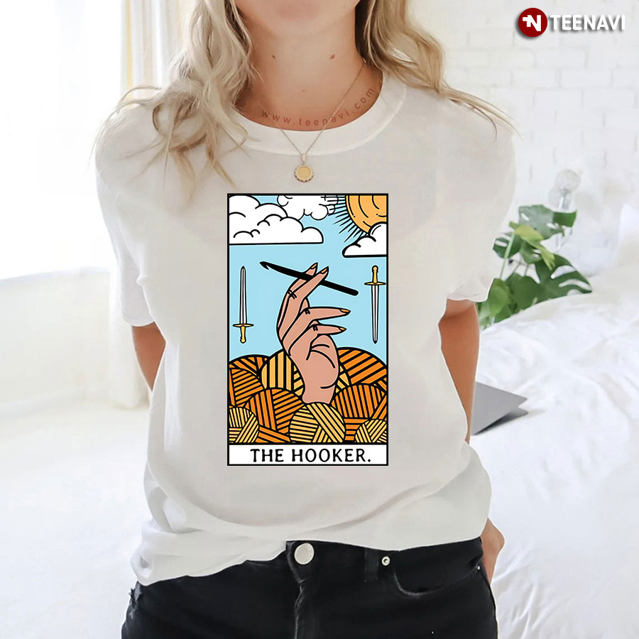 The Hooker Tarot Card for Crochet Lover T-Shirt