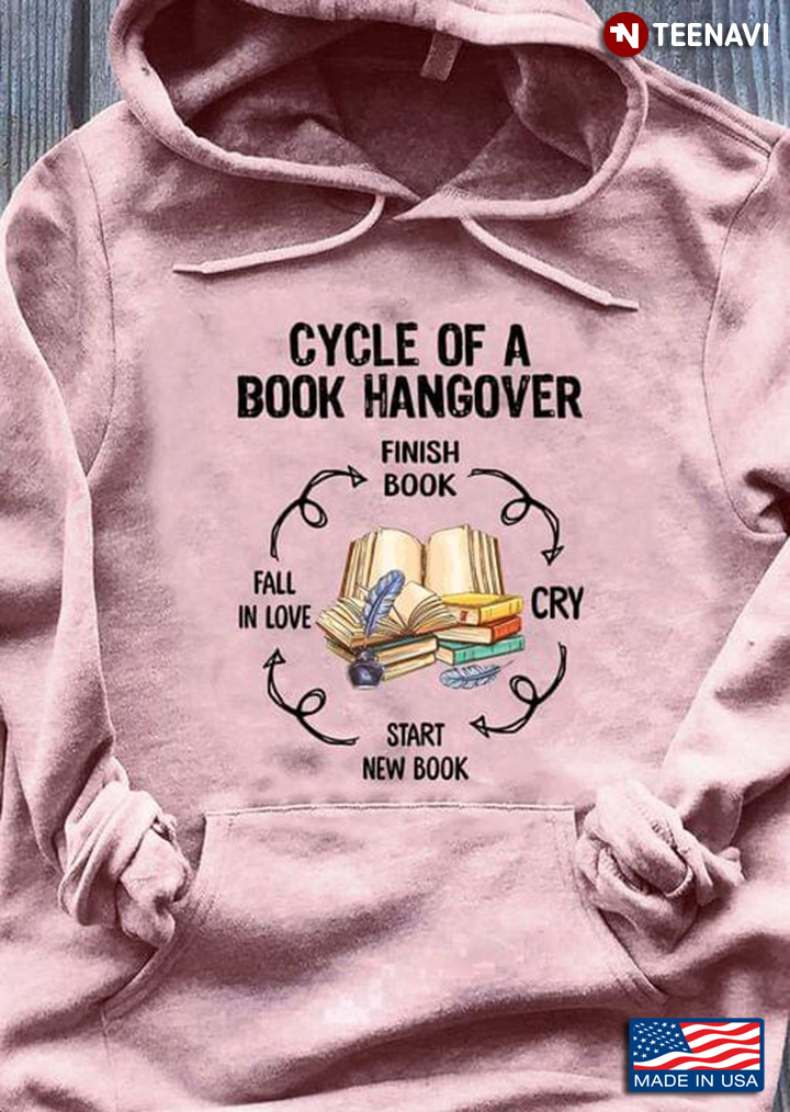 Cycle of A Book Hangover Start New Book Fall In Love Finish Book Cry Funny