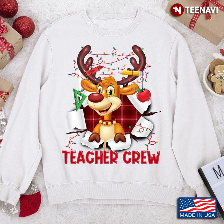 Christmas Deer Teacher Crew Lovely Gift for Teacher