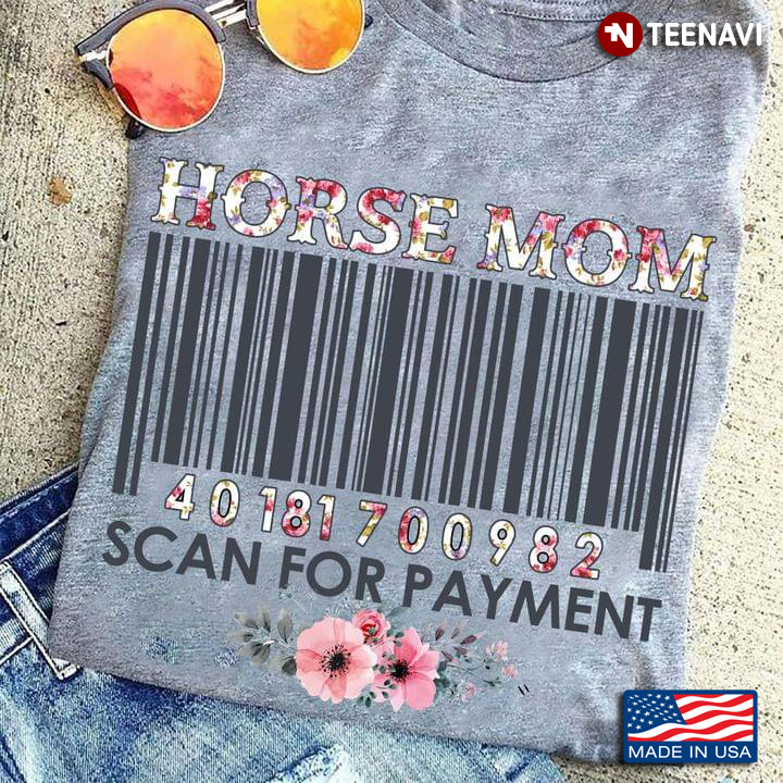 Horse Mom Scan for Payment Floral Design for Horse Lover