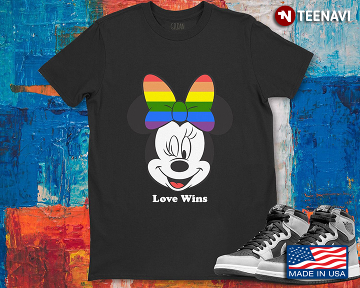 Love Wins Minnie Mouse Funny Character Disney Movie LGBT Version