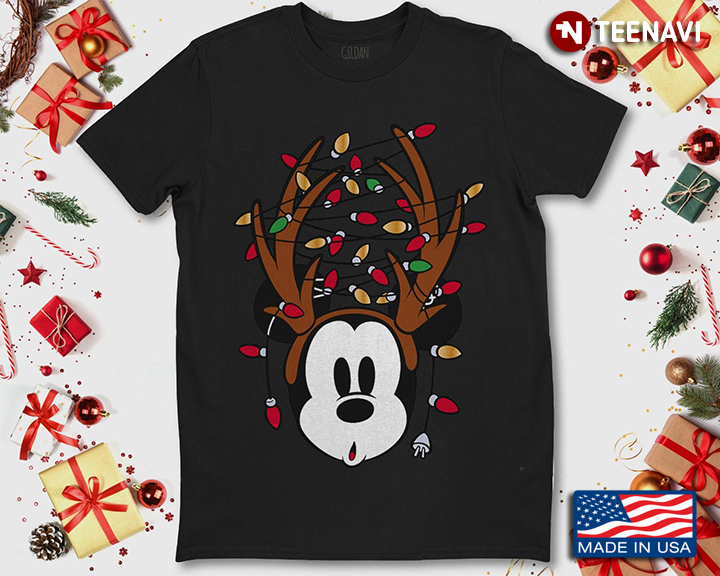 Mickey Mouse Reindeer Merry Christmas