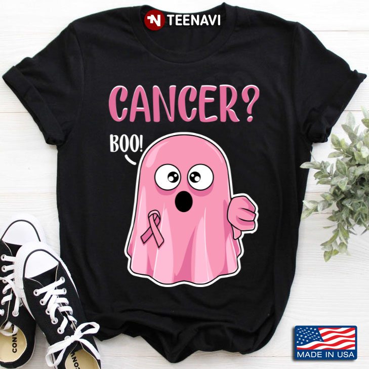 Cancer Boo Breast Cancer Awareness for Halloween T-Shirt
