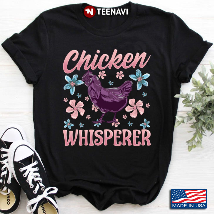 Vintage Chicken Whisperer Funny Chicken Wearing Glasses American Flag