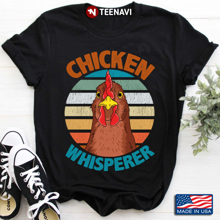Vintage Chicken Whisperer Funny Chicken for Animal Lover