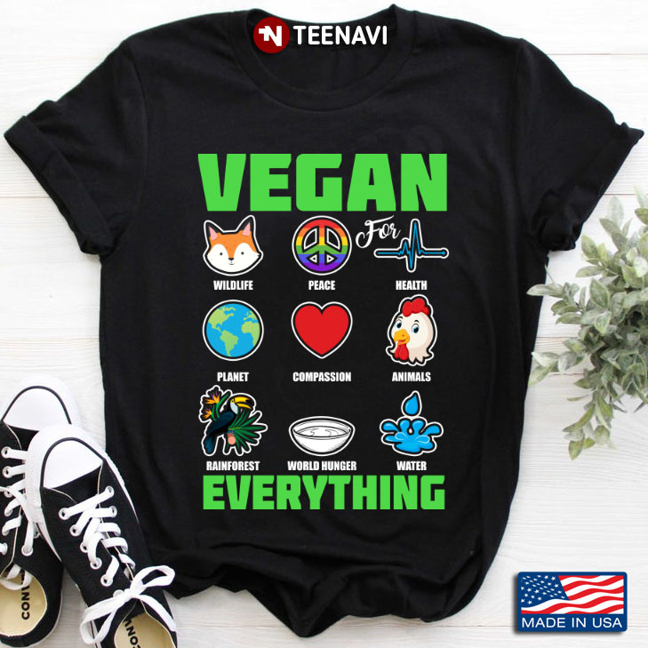 Vegan Wildwife Peace Health Plannet Compassion Animals Rainforest For Everything