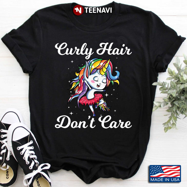 Curly Hair Unicorn Don’t Care