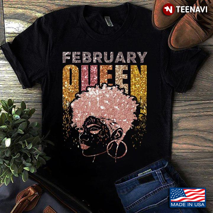 Hey I’m February Queen Glitter Gift For Holiday