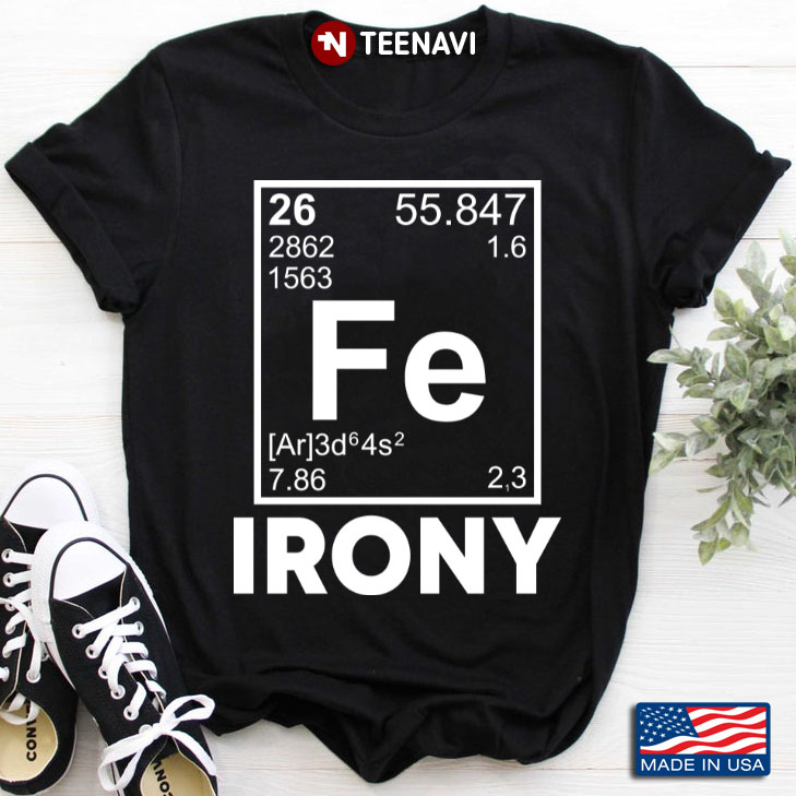 Fe Irony Chemical Element Funny Chemistry