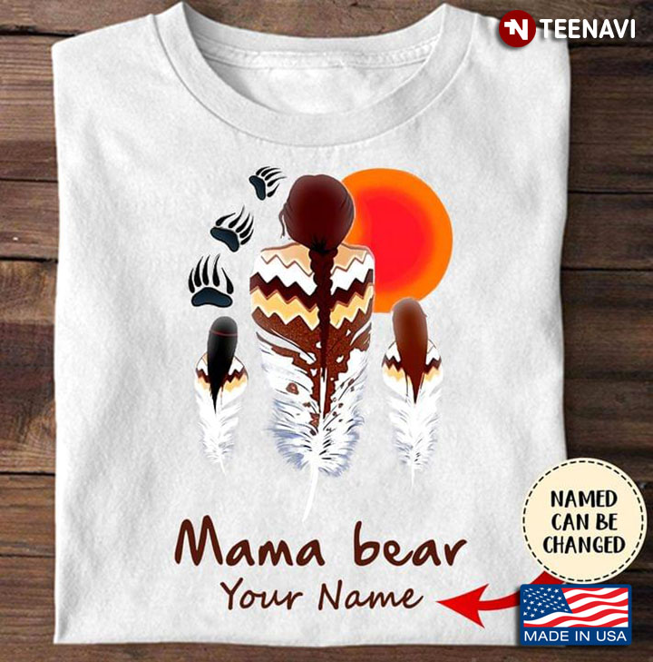 Personalized Name Mama Bear Native American