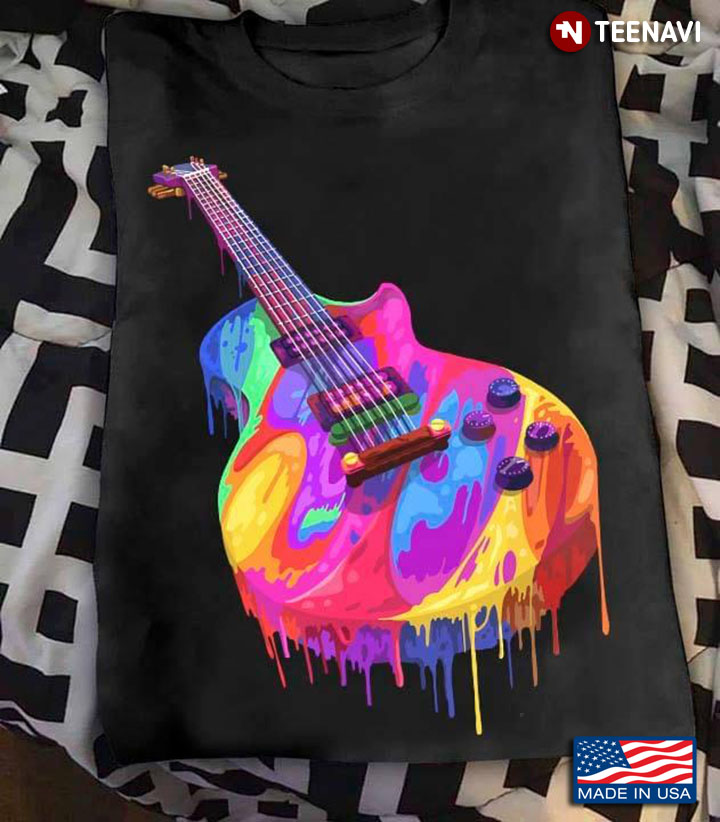Colorful Guitar Funny Design Gifts for Music Lover
