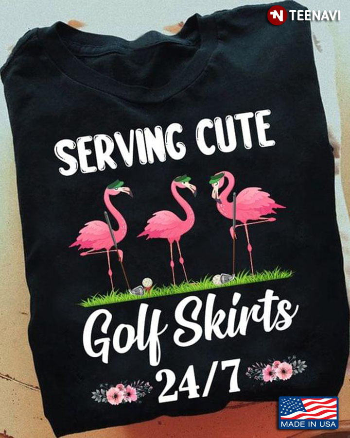Flamingos Serving Cute Golf Skirts 24/7 for Golf Lover