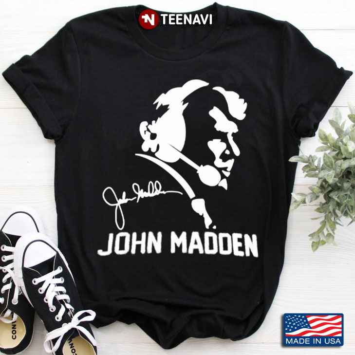 John Madden With Signature American Football Coach for Football Lover