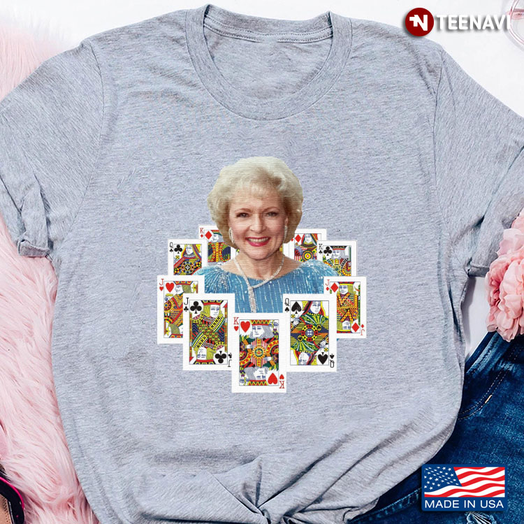 Betty White With Playing Cards The Golden Girls