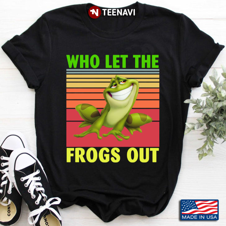 Vintage Who Let The Frogs Out for Animal Lover