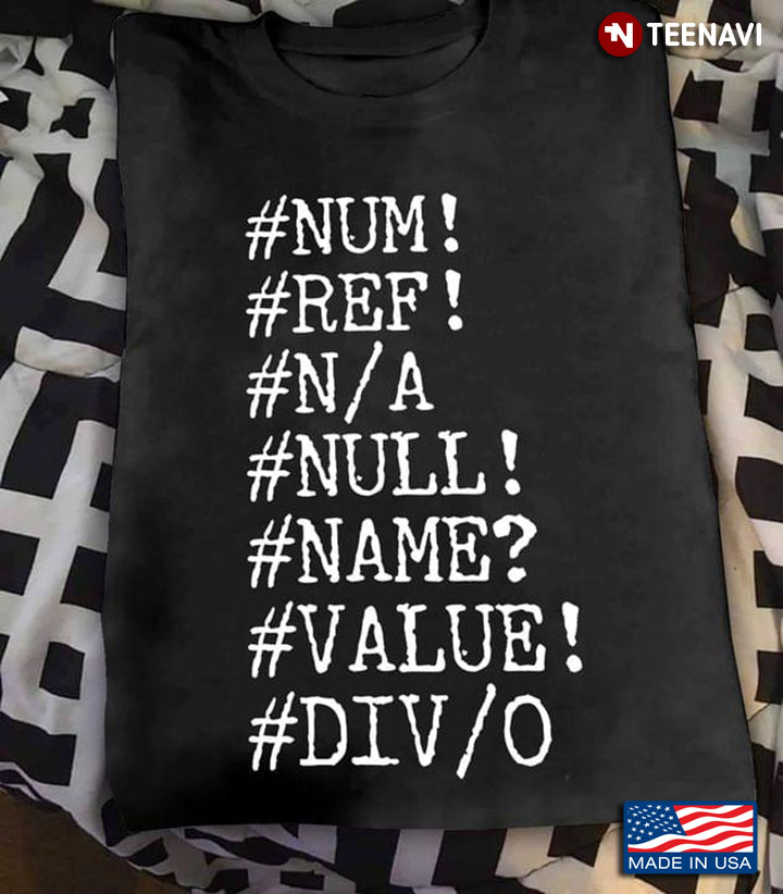 Accountant Spreadsheet Num Ref N/A Null Name Value DIV/O