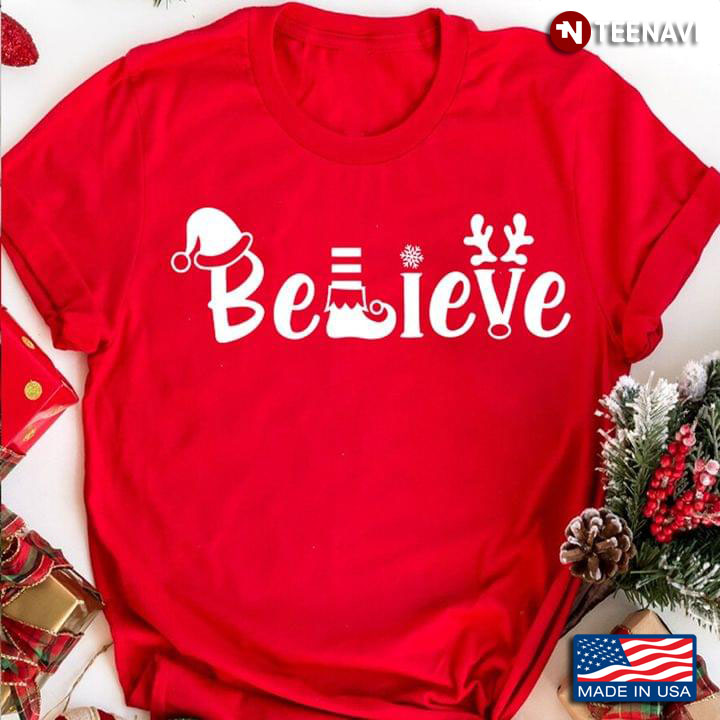 Believe Elf Merry Christmas Funny Design