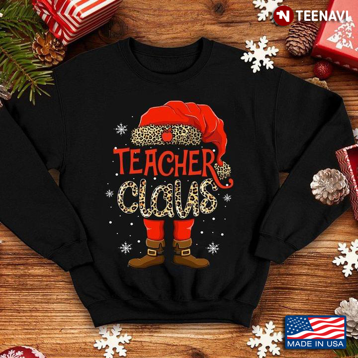 Teacher Claus Leopard for Christmas