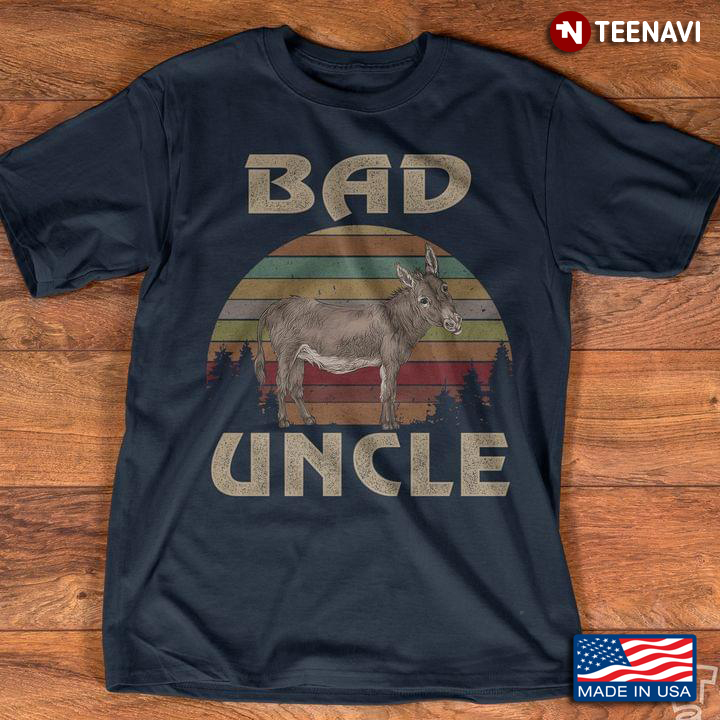 Vintage Donkey Bad Uncle Funny Design