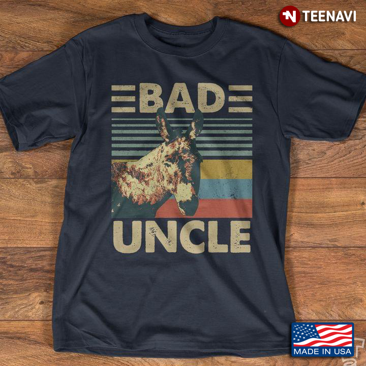 Vintage Donkey Bad Uncle Funny Design