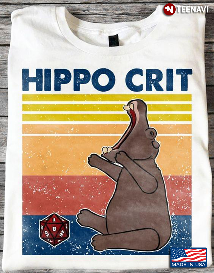 Vintage Hippo Crit Dungeons & Dragons for Game Lover