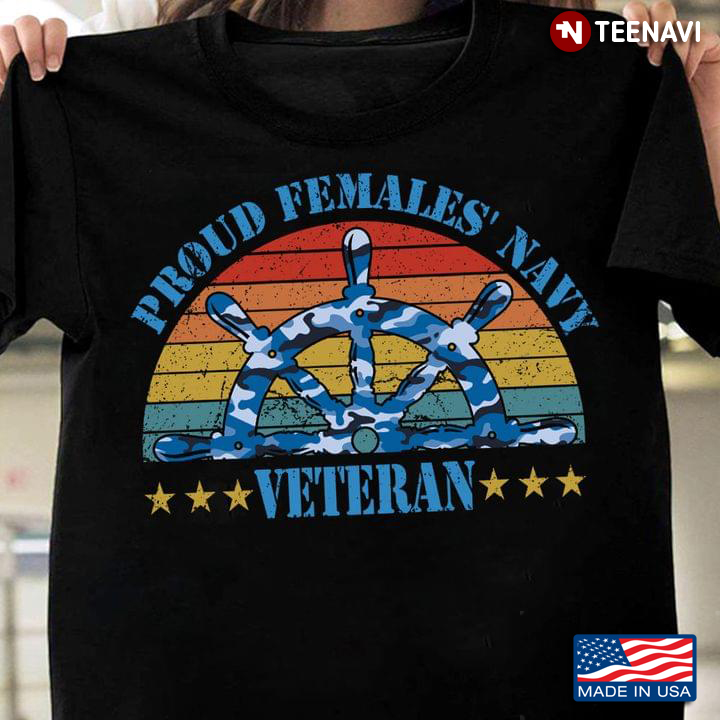 Vintage Proud Females's Navy Veteran