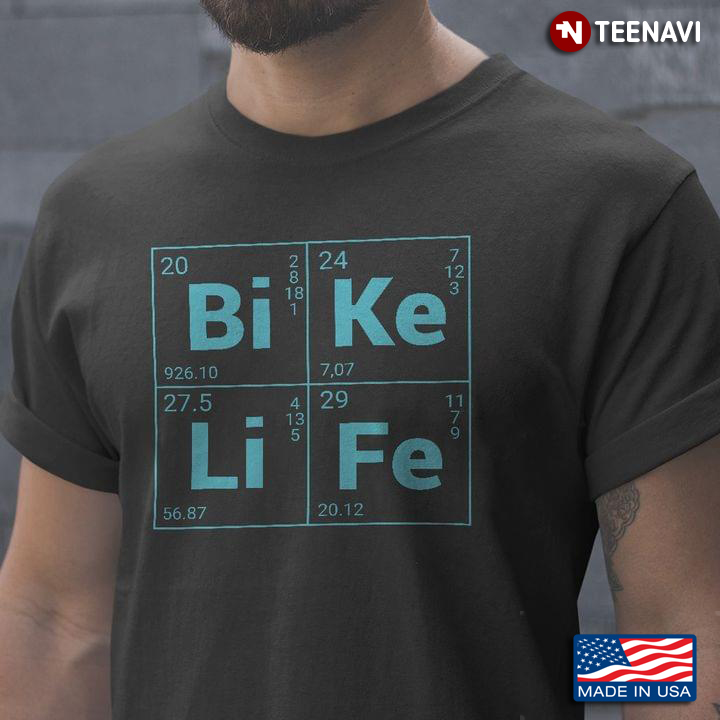 Bike Life Cycling Lover Chemical Elements Gifts for Cyclist