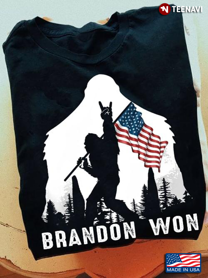 Brandon Won Bigfoot With American Flag