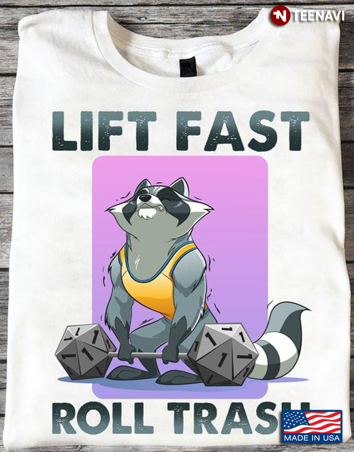 Raccoon Lift Fast Roll Trash Lifting Weights With Dice Barbell