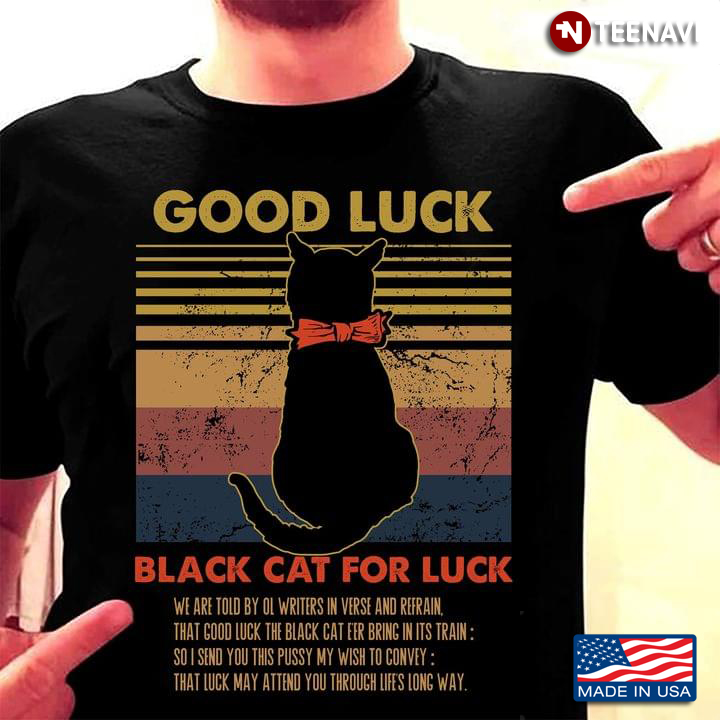 Vintage Good Luck Black Cat For Luck for Cat Lover