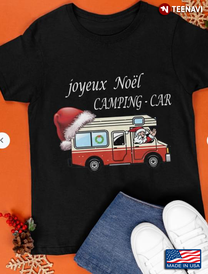 Joyeux Noel Camping Car Santa Claus On Camping Car for Christmas