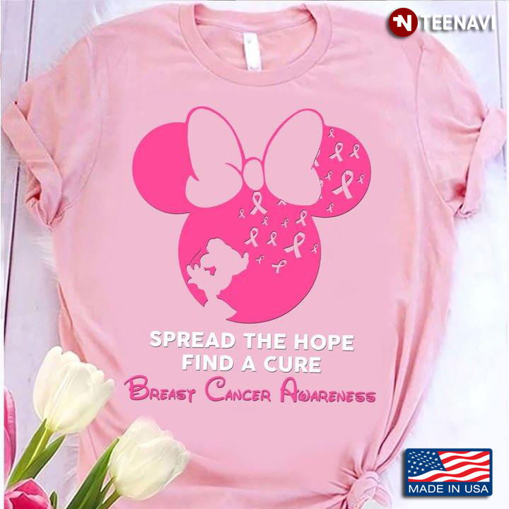 Mickey Mouse Spread The Hope Find A Cure Breast Cancer Awareness