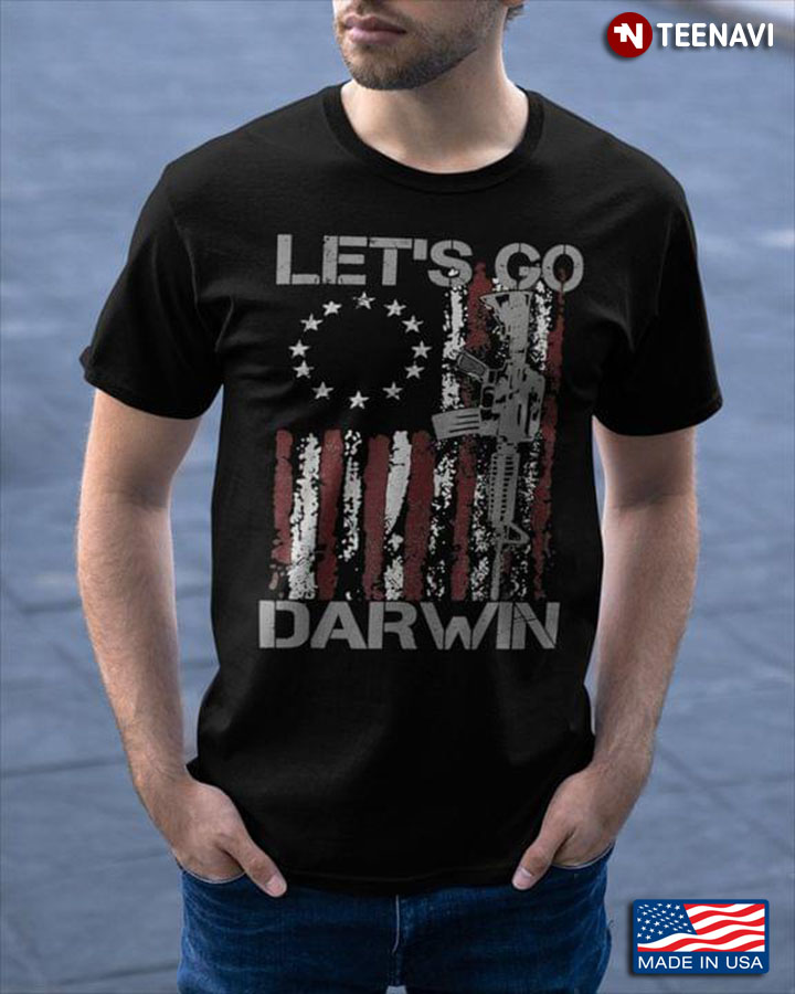 Let's Go Darwin Gun American Flag