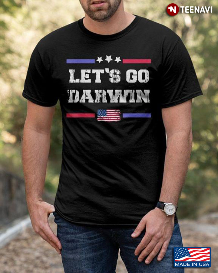 Let's Go Darwin American Flag
