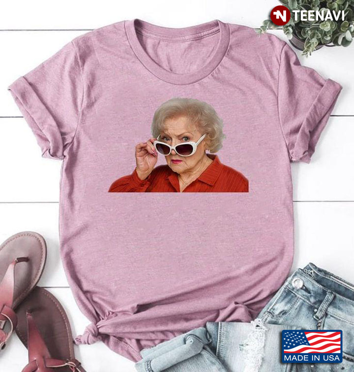 Betty White With Glasses American Actress Gifts for Betty White Fans