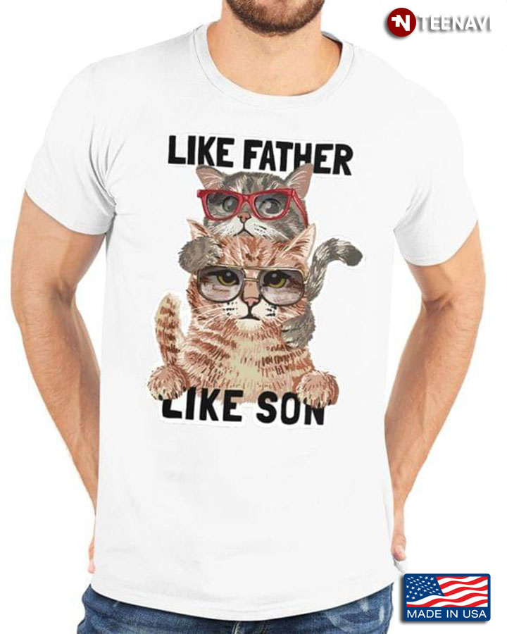 Funny Cats Like Father Like Son for Cat Lover