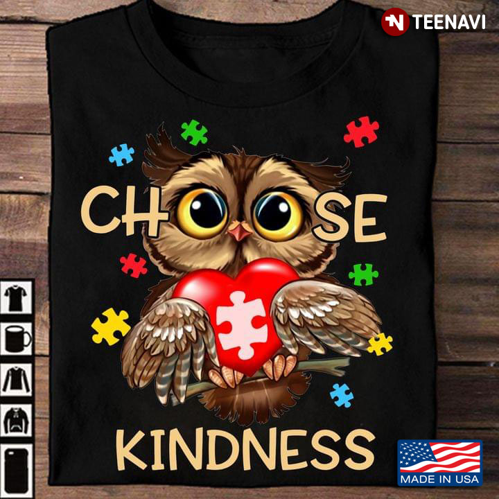 Owl Autism Awareness Choose Kindness