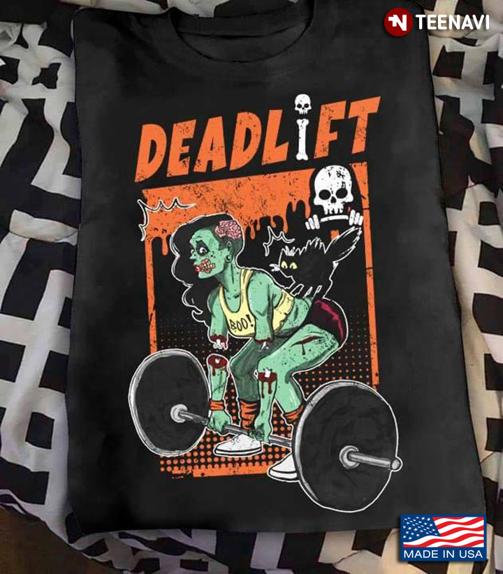Deadlift Funny Zombie Lifting Weights for Halloween